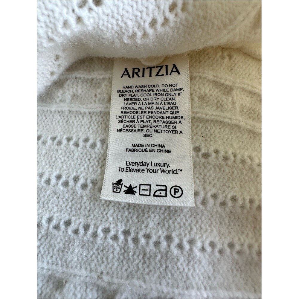 Aritzia Sunday Best Sweet Spot Wool Cardigan Light Birch Size S Cottagecore - Picture 6 of 9